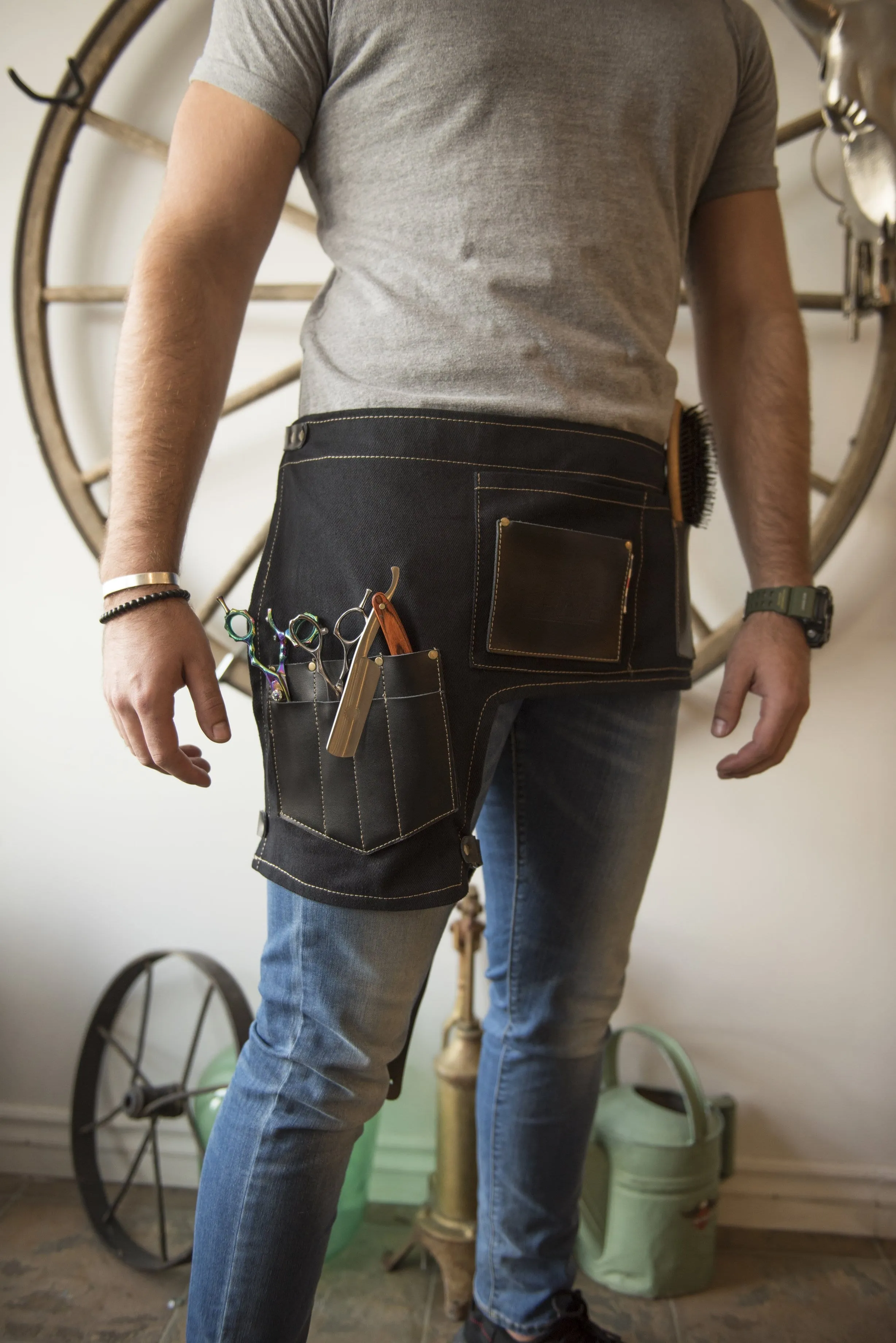 Brave Barber & Hairdresser Apron | Waist-Length