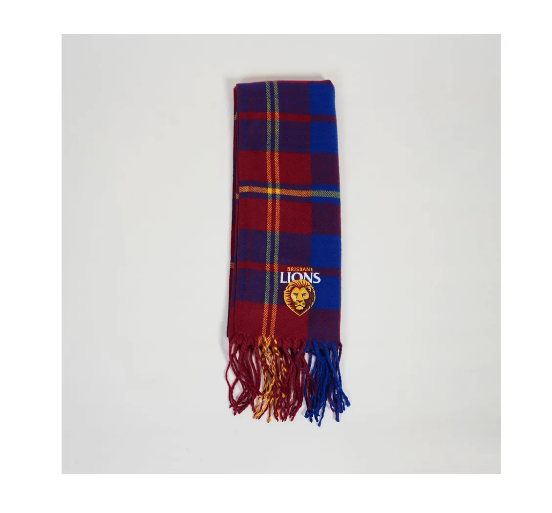Brisbane Lions Tartan Scarf