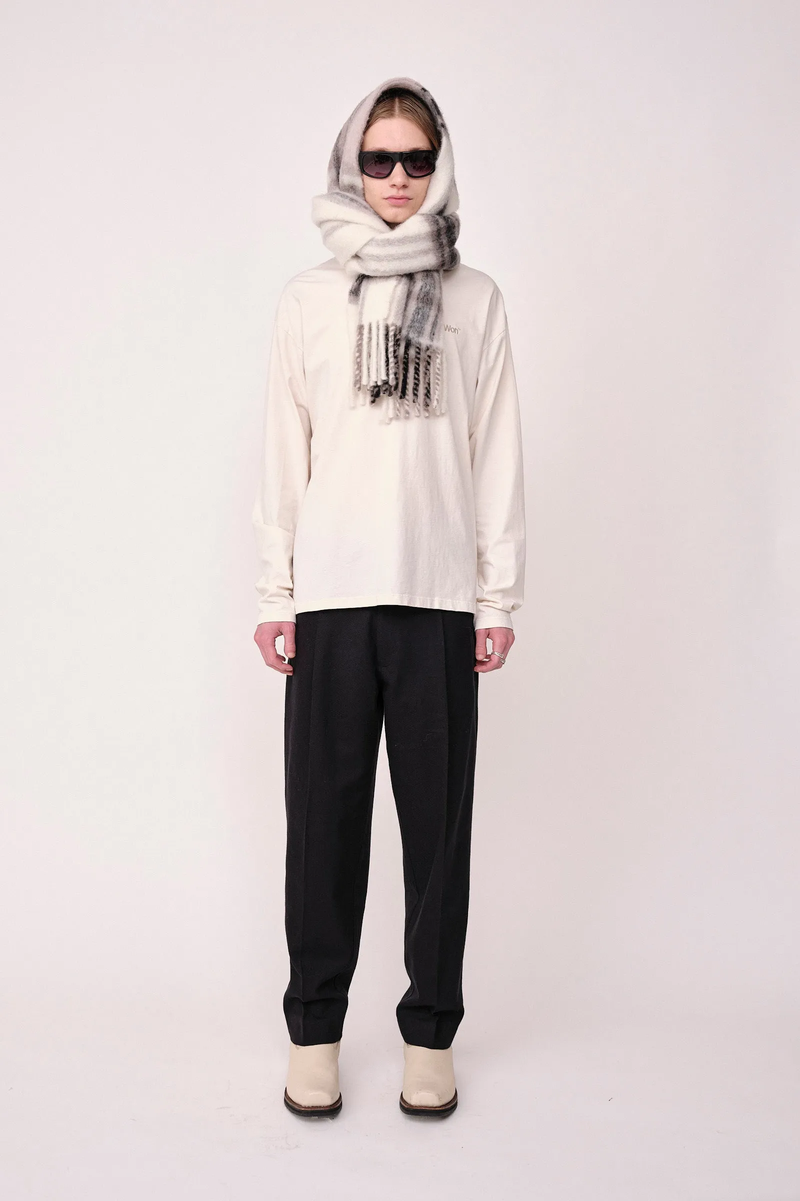 Brisbane Scarf - Brown check