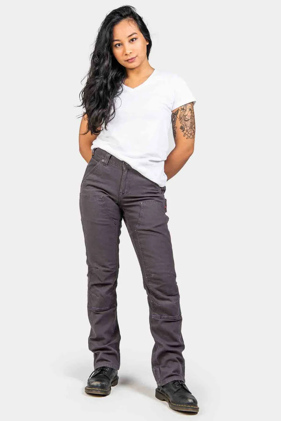 Britt Utility Pant - Dark Grey Canvas