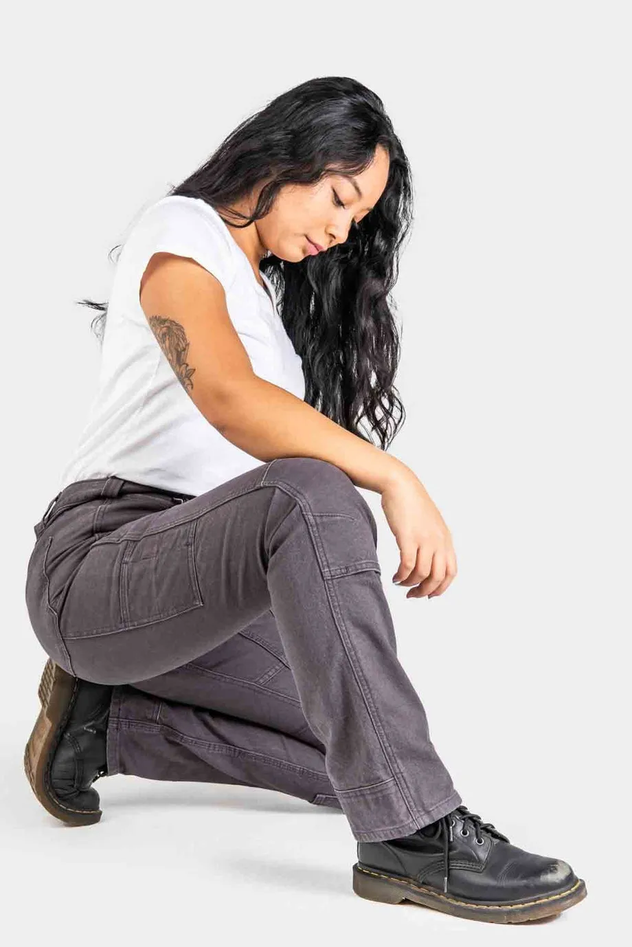 Britt Utility Pant - Dark Grey Canvas