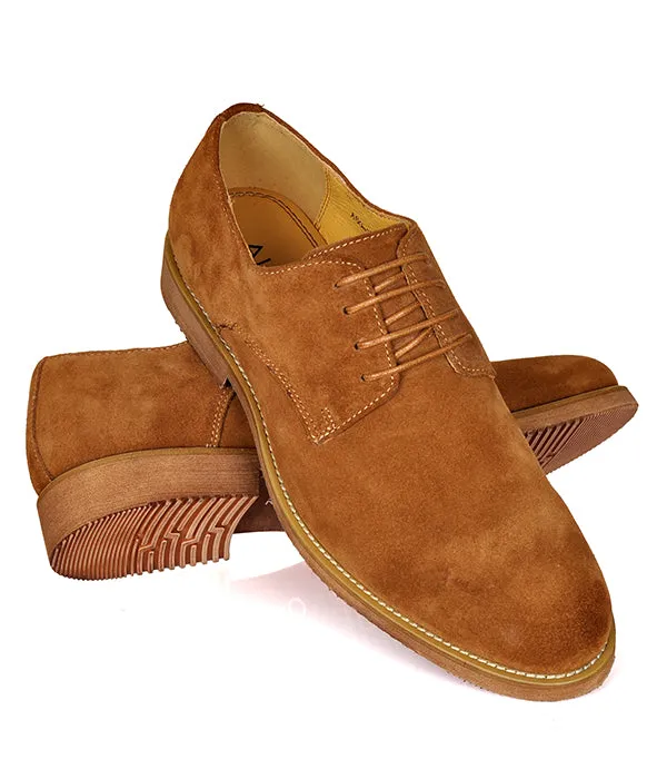 Brown Aldo Suede Derby Shoes