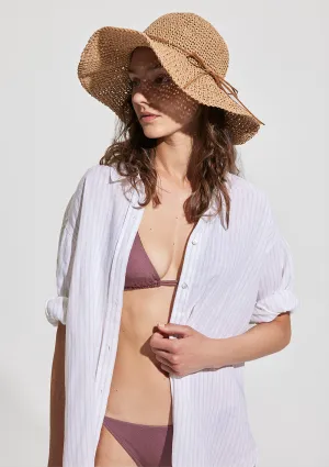Brown Wicker Hat