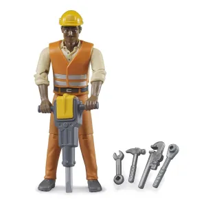 Bruder Construction Worker with Accessories (Medium Skin)