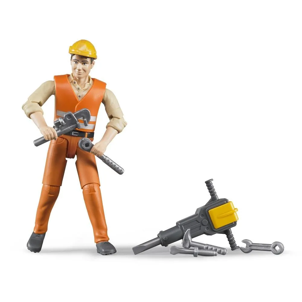 Bruder Construction Worker with Accessories