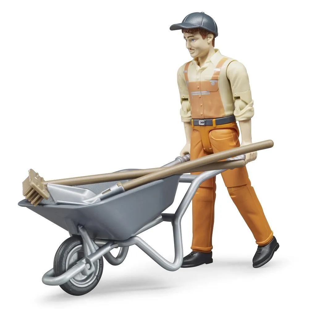 Bruder Municipal Worker with Accessories