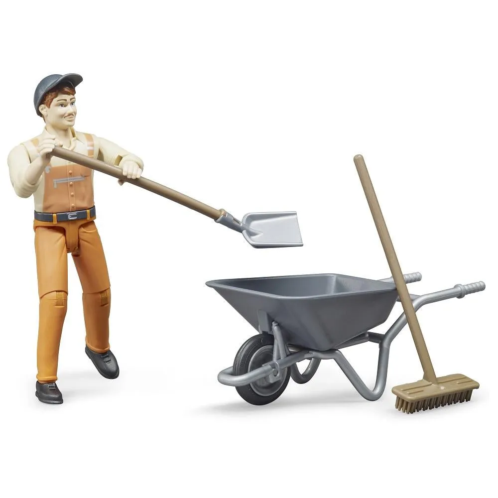 Bruder Municipal Worker with Accessories