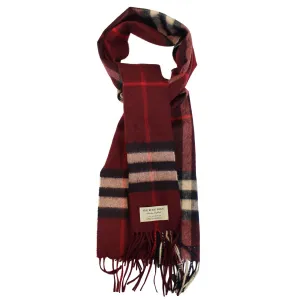 BURBERRY The Classic Cashmere Scarf in Claret