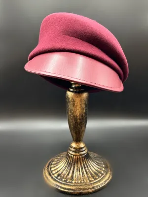 Burgundy Asymmetrical Newsboys