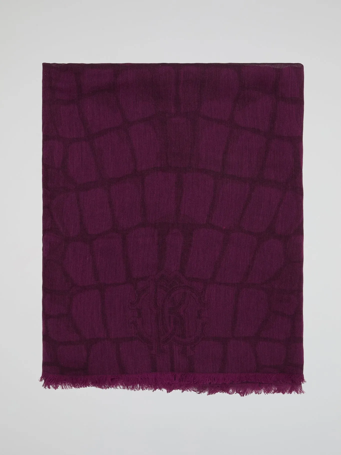 Burgundy Snake Print Scarf
