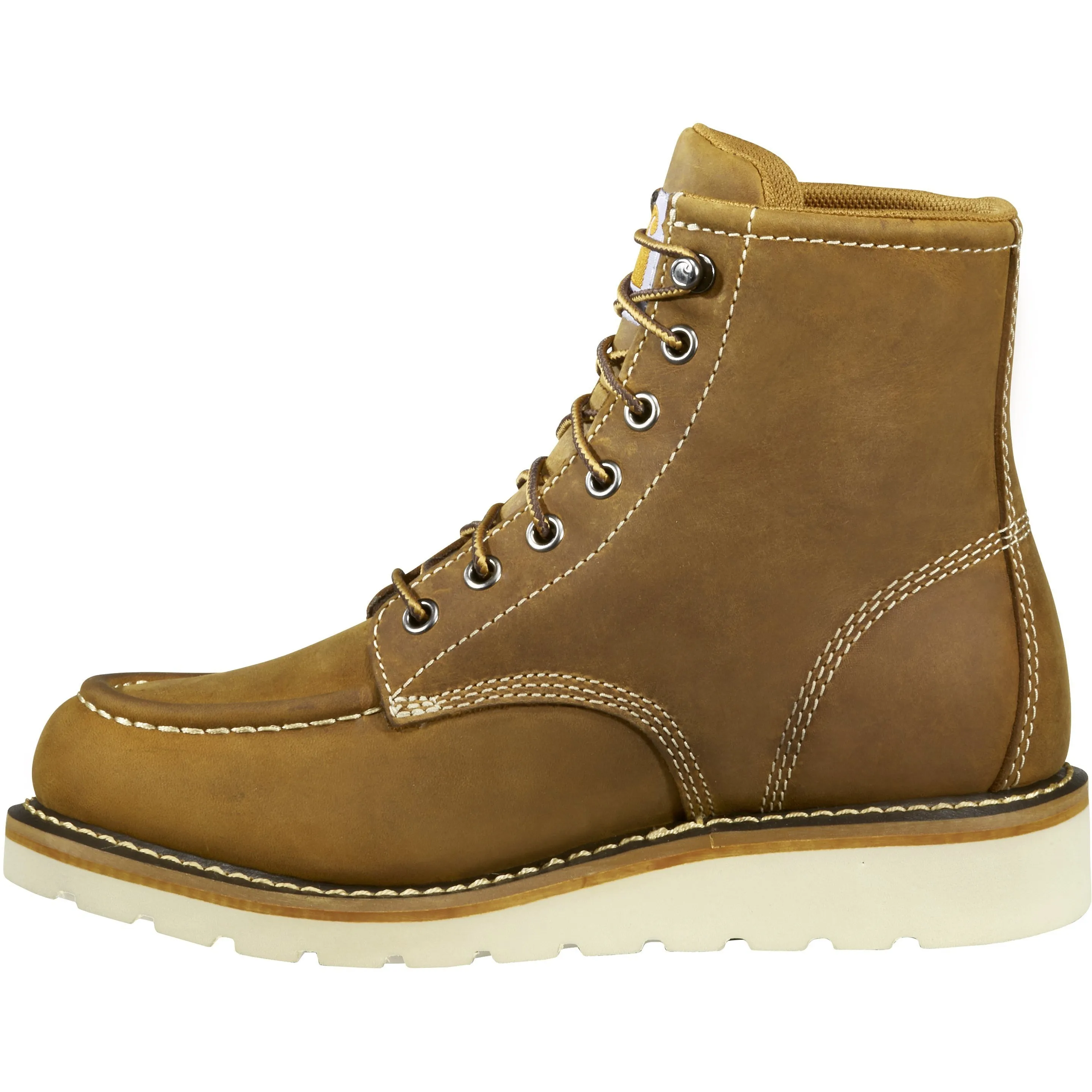 Carhartt Women's 6" Soft Toe Waterproof Wedge Work Boot- Brown- FW6025-W