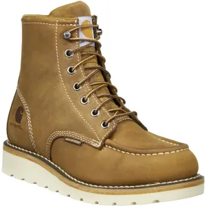Carhartt Women's 6" Soft Toe Waterproof Wedge Work Boot- Brown- FW6025-W