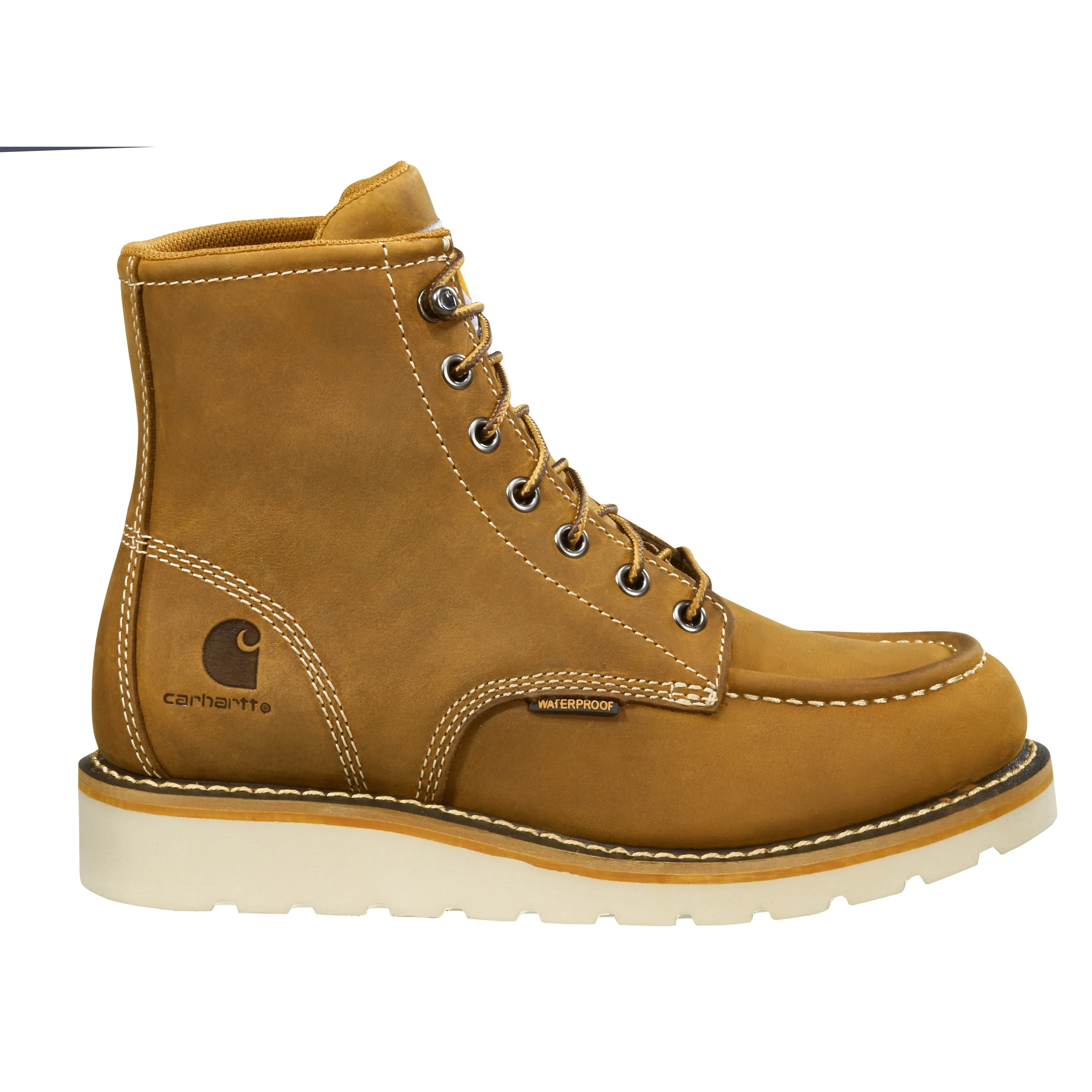 Carhartt Women's 6" Soft Toe Waterproof Wedge Work Boot- Brown- FW6025-W