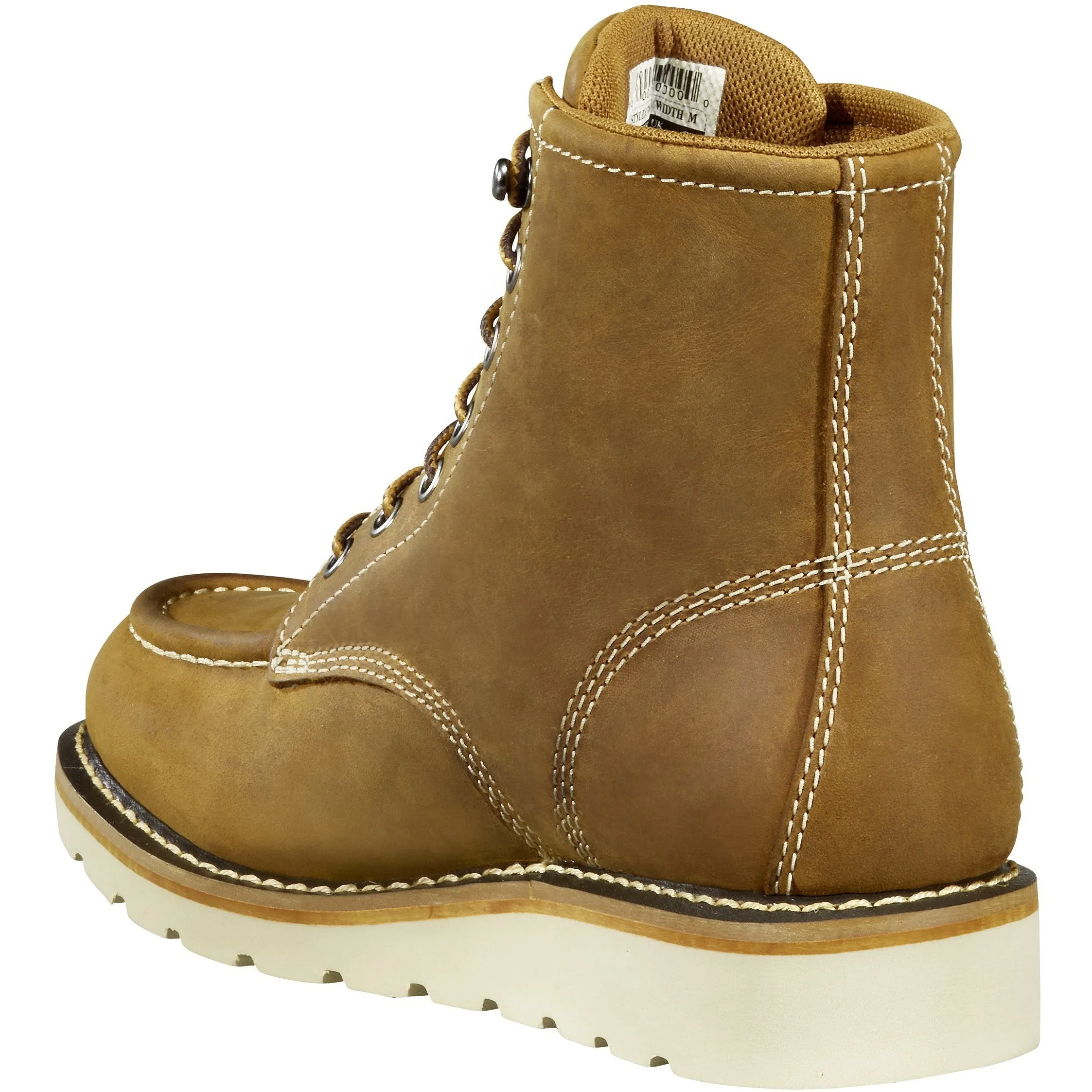 Carhartt Women's 6" Soft Toe Waterproof Wedge Work Boot- Brown- FW6025-W