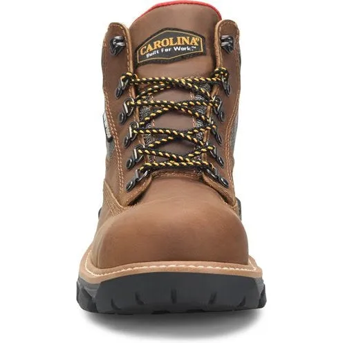 Carolina Men's ConstruCompositeor 5" Waterproof Slip Resist Composite Work Boot - Brown - CA7832