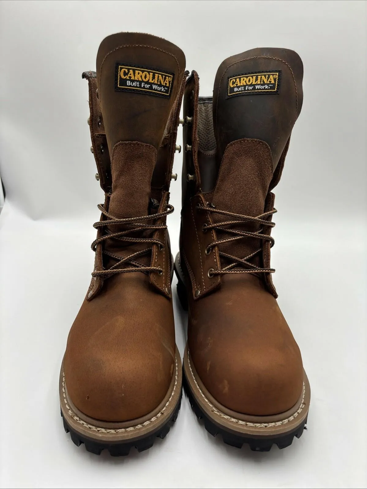 Carolina Men’s Elm 8" Steel Toe Insulated Waterproof Logger Boots Brown Size 12D