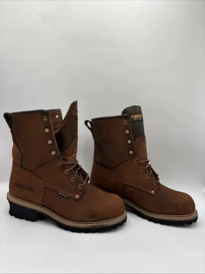 Carolina Men’s Elm 8" Steel Toe Insulated Waterproof Logger Boots Brown Size 12D