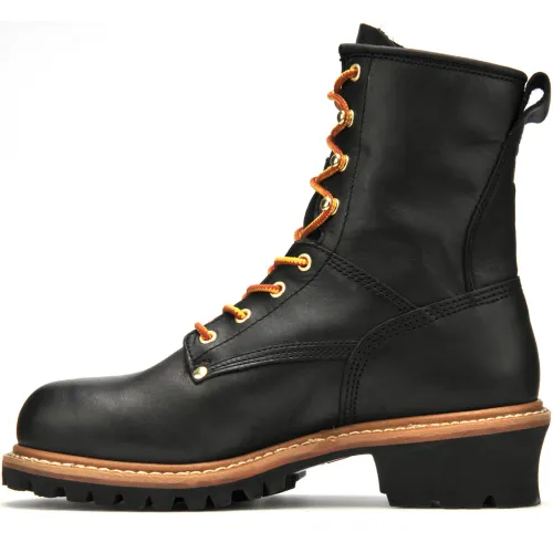 Carolina Men's Elm 8" Steel Toe Waterproof Logger Work Boot - Black - CA9823