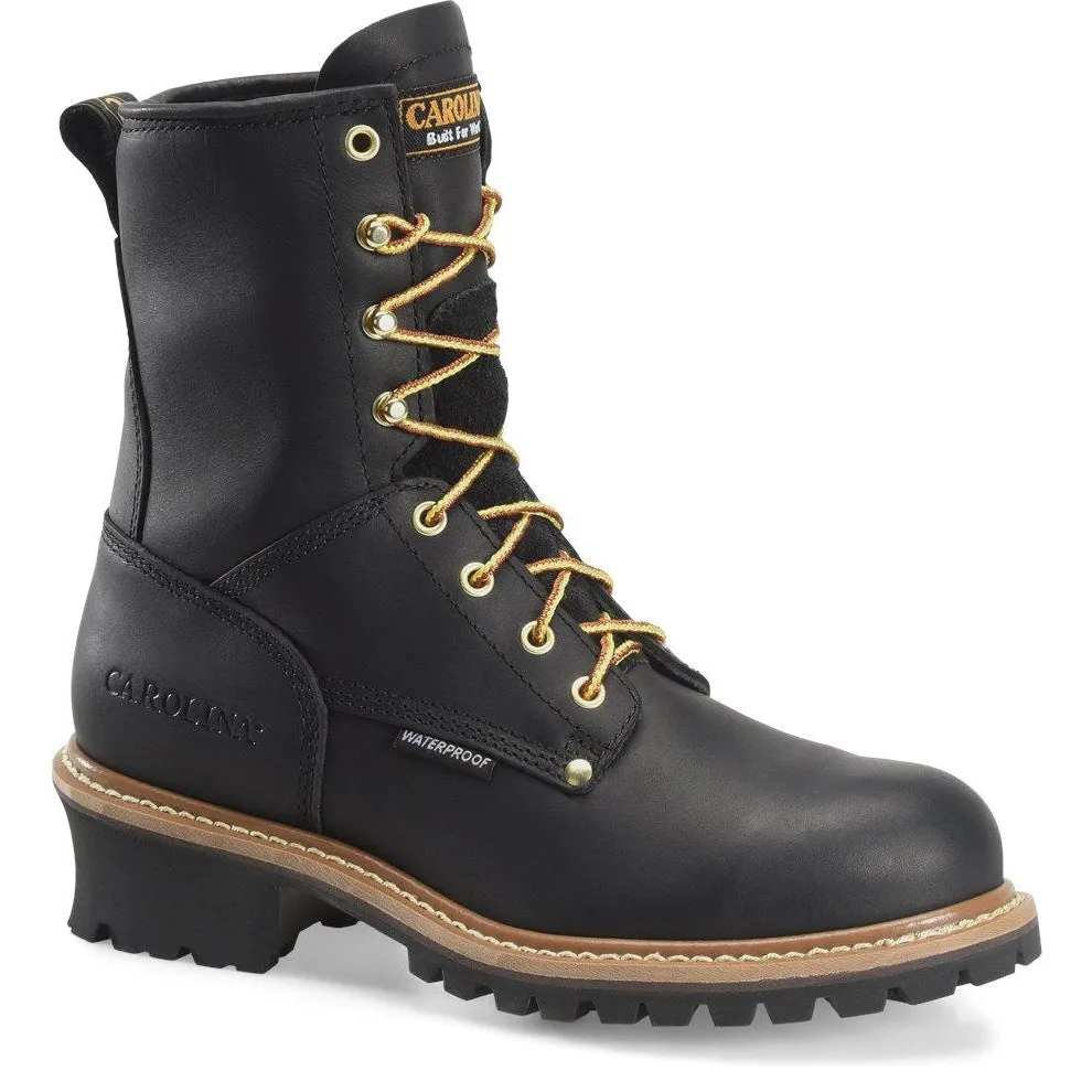 Carolina Men's Elm 8" Steel Toe Waterproof Logger Work Boot - Black - CA9823