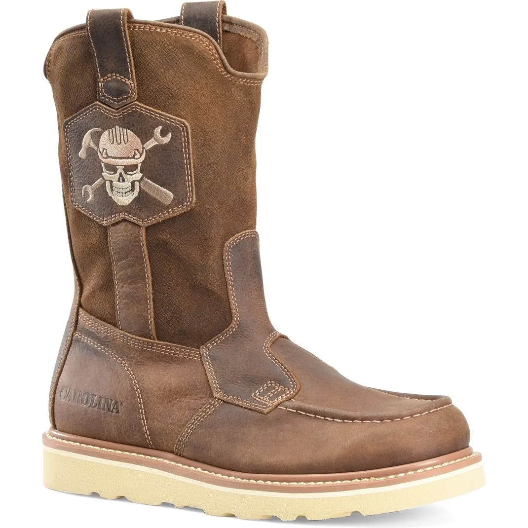 Carolina Men's Flatiron Wellington 10" MT Casual Work Boot -Brown- CA7044