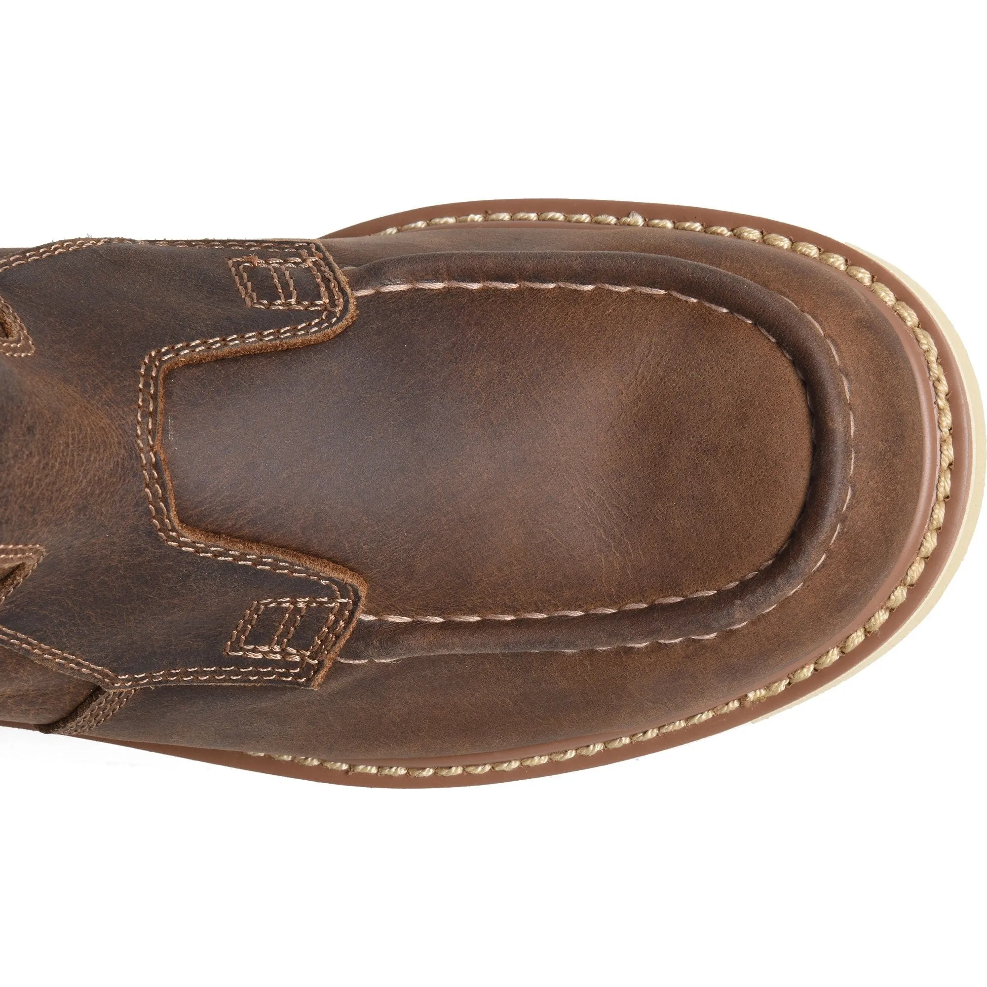 Carolina Men's Flatiron Wellington 10" MT Casual Work Boot -Brown- CA7044