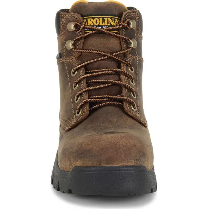 Carolina Women's Circuit 6" Comp Toe Waterproof Slip Resist Work Boot -Brown- CA1626