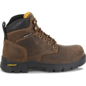 Carolina Women's Circuit 6" Comp Toe Waterproof Slip Resist Work Boot -Brown- CA1626