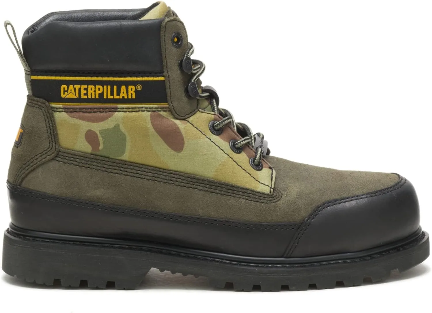 Caterpillar Men's UTAH Steel Toe Work Industrial Black Boots