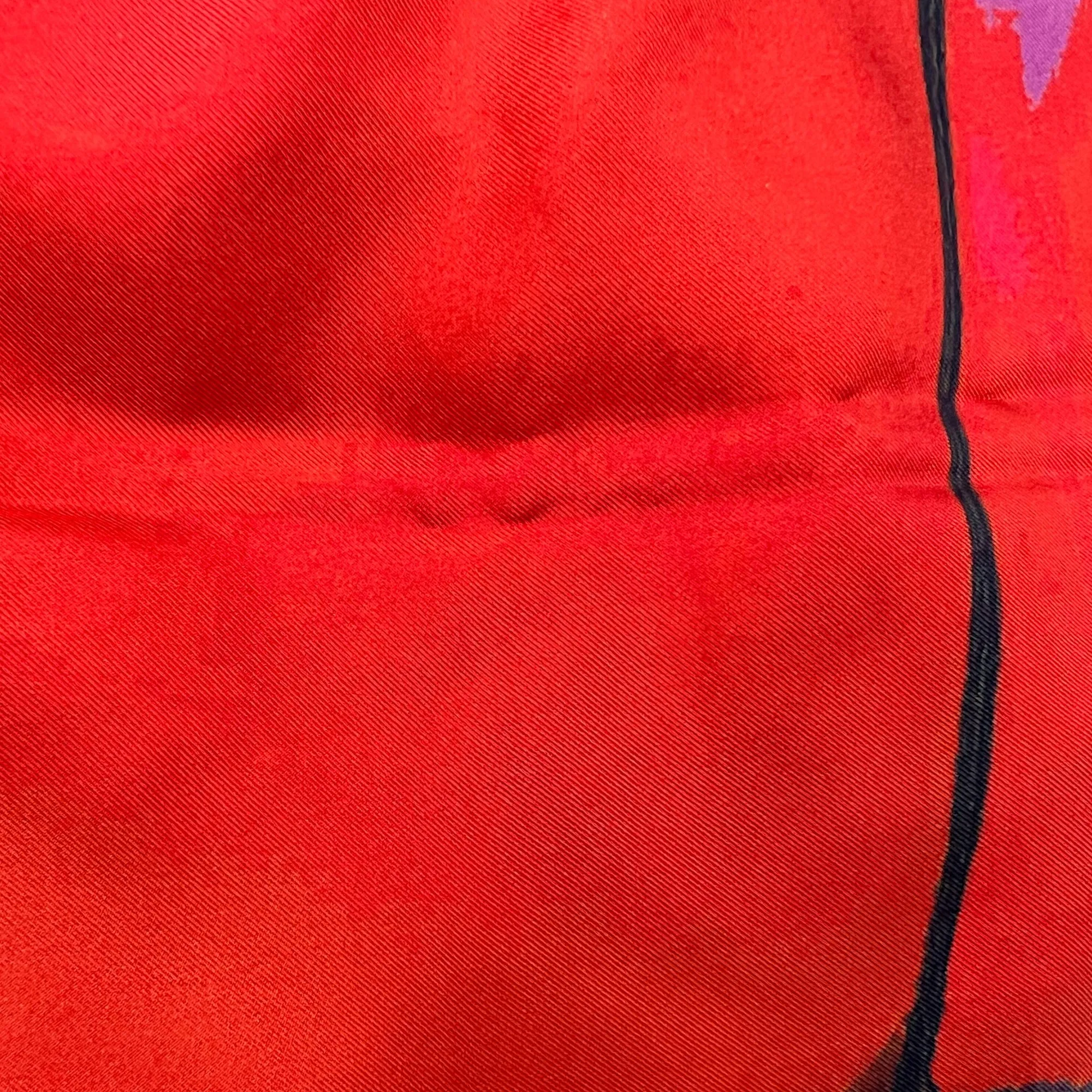 CC Car Printed Multi-colour Scarf in Silk