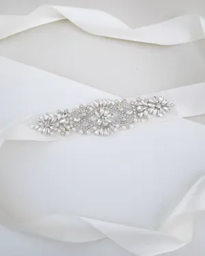 Cecily Wedding Sash and Headband