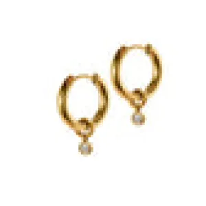 Celine Huggie Charm Earrings