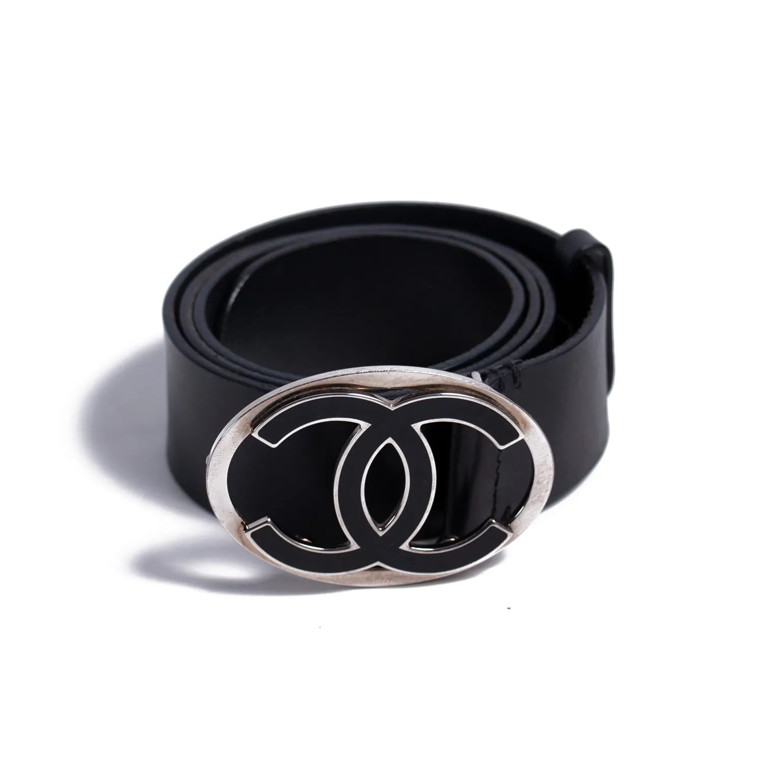Chanel CC Leather Belt