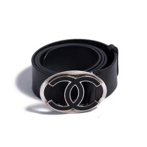 Chanel CC Leather Belt