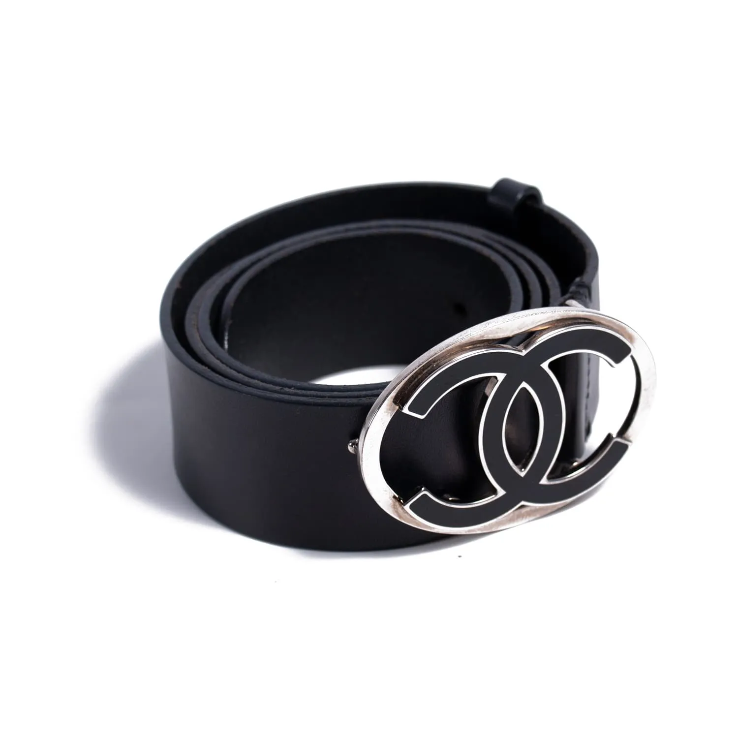 Chanel CC Leather Belt