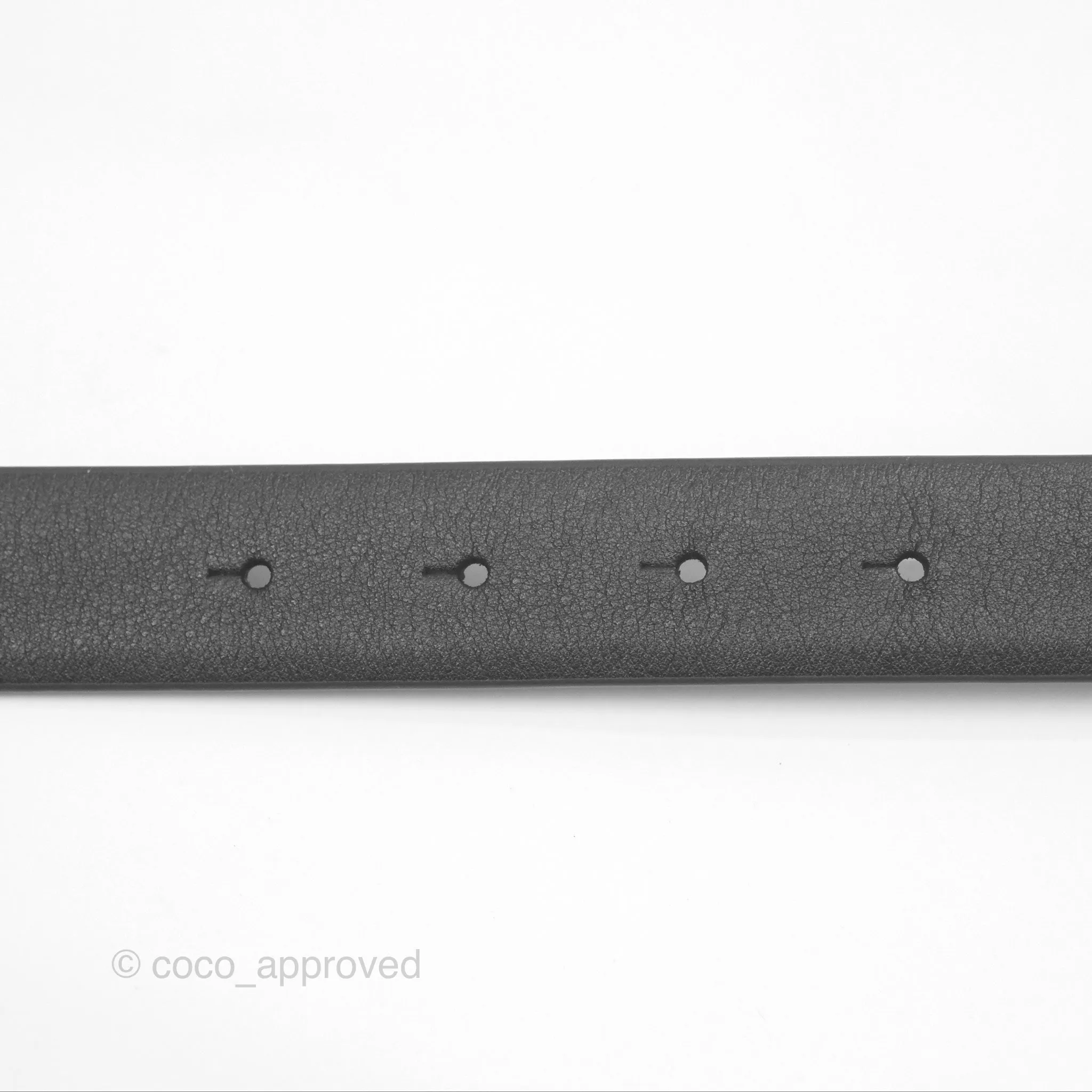 Chanel Pearl CC Belt Black Size 75 24S