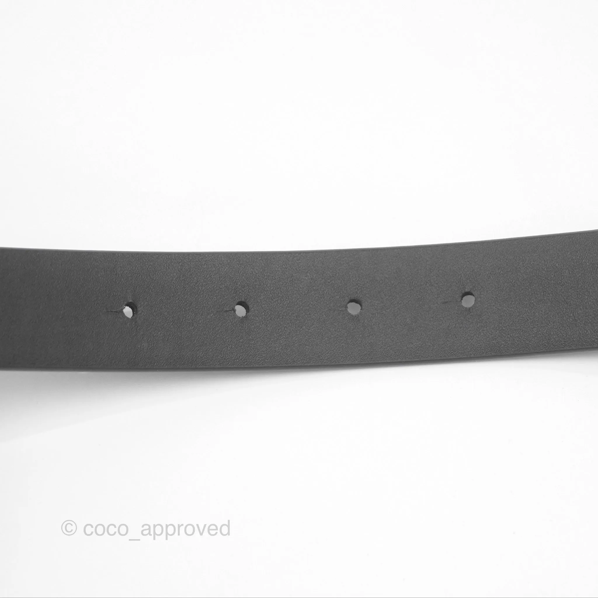 Chanel Pearl CC Belt Black Size 75 24S