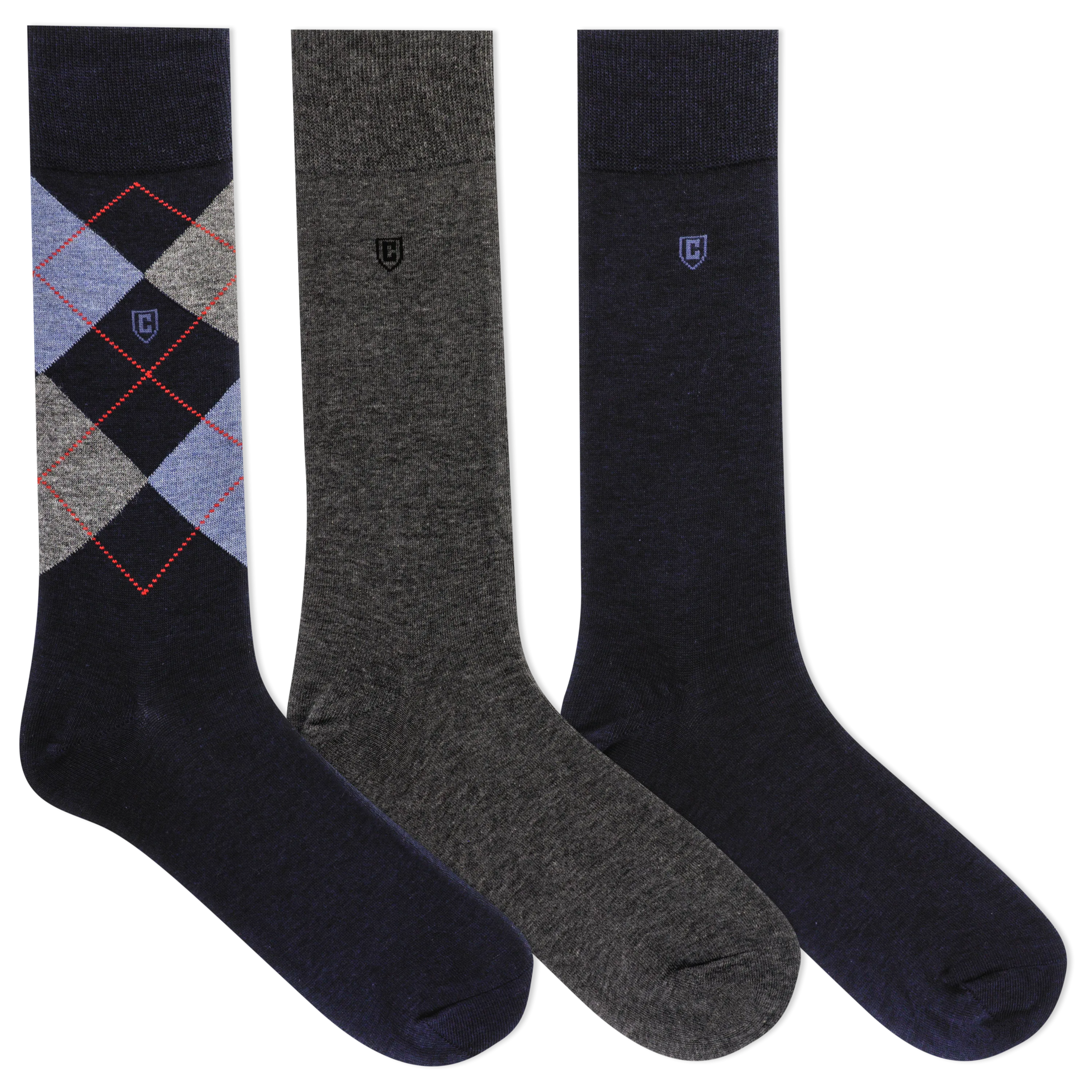 Chaps Men's Argyle Dress Crew Socks 3 Pair