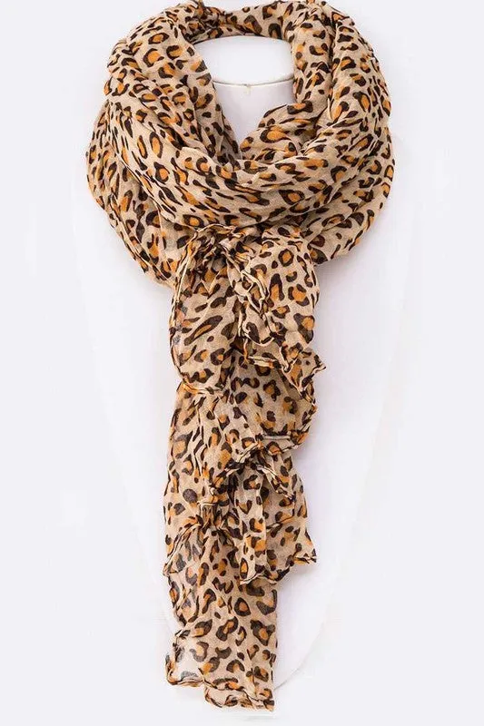 CHEETAH PRINTED SCARF