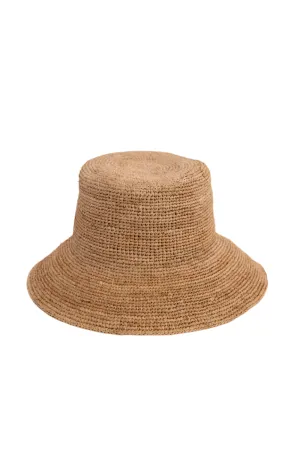 Chic Crochet Bucket Hat - Toast