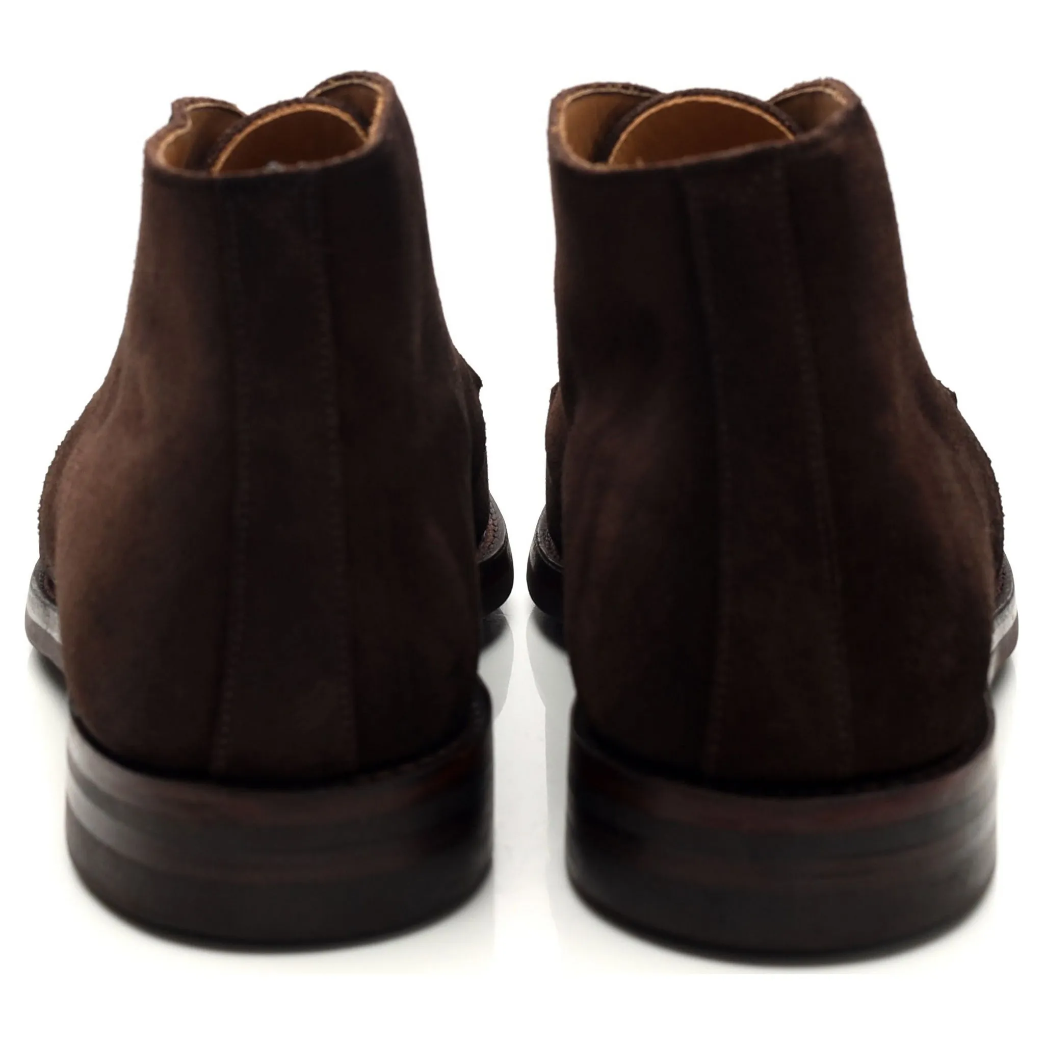 'Chiltern' Dark Brown Suede Chukka Boots UK 8 E