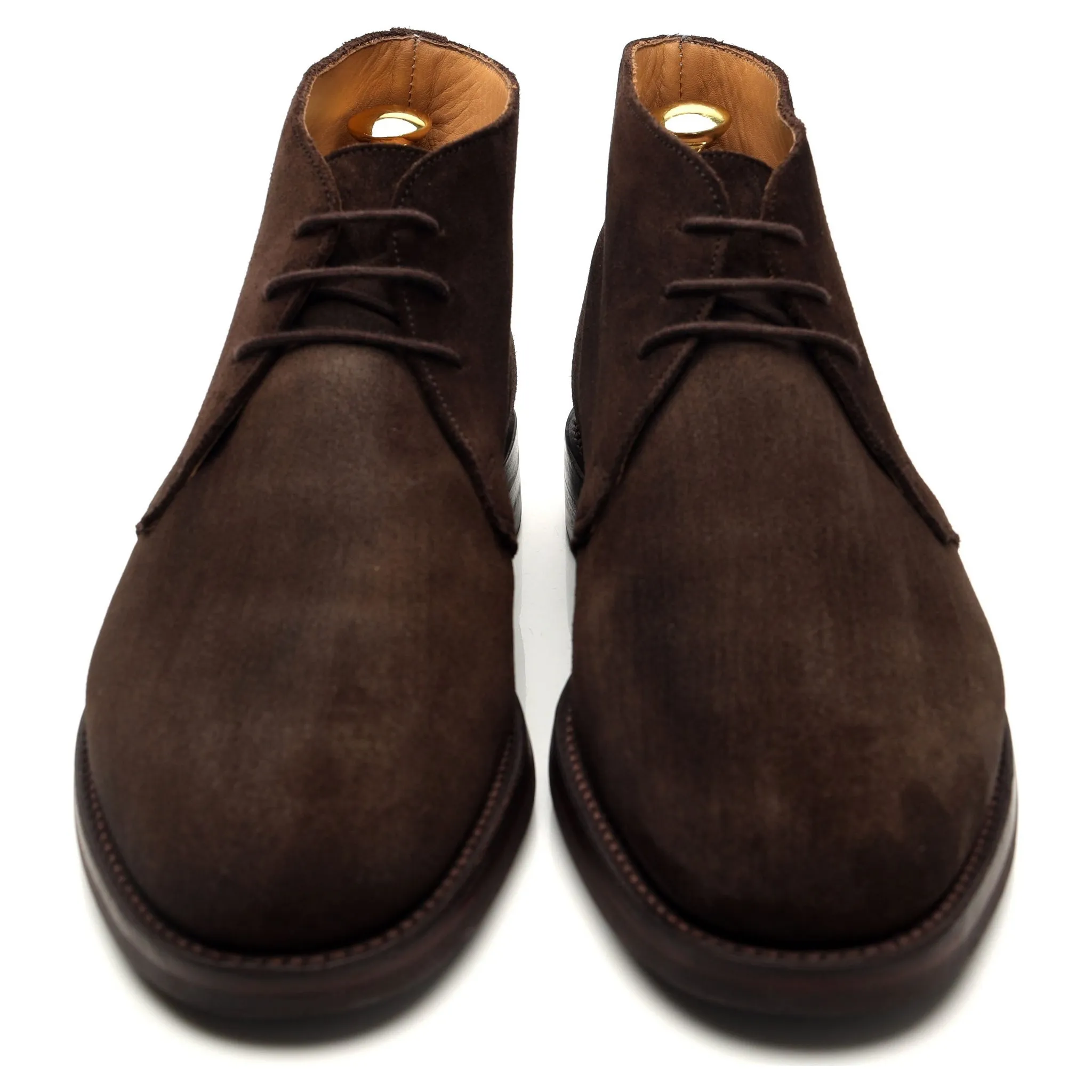 'Chiltern' Dark Brown Suede Chukka Boots UK 8 E