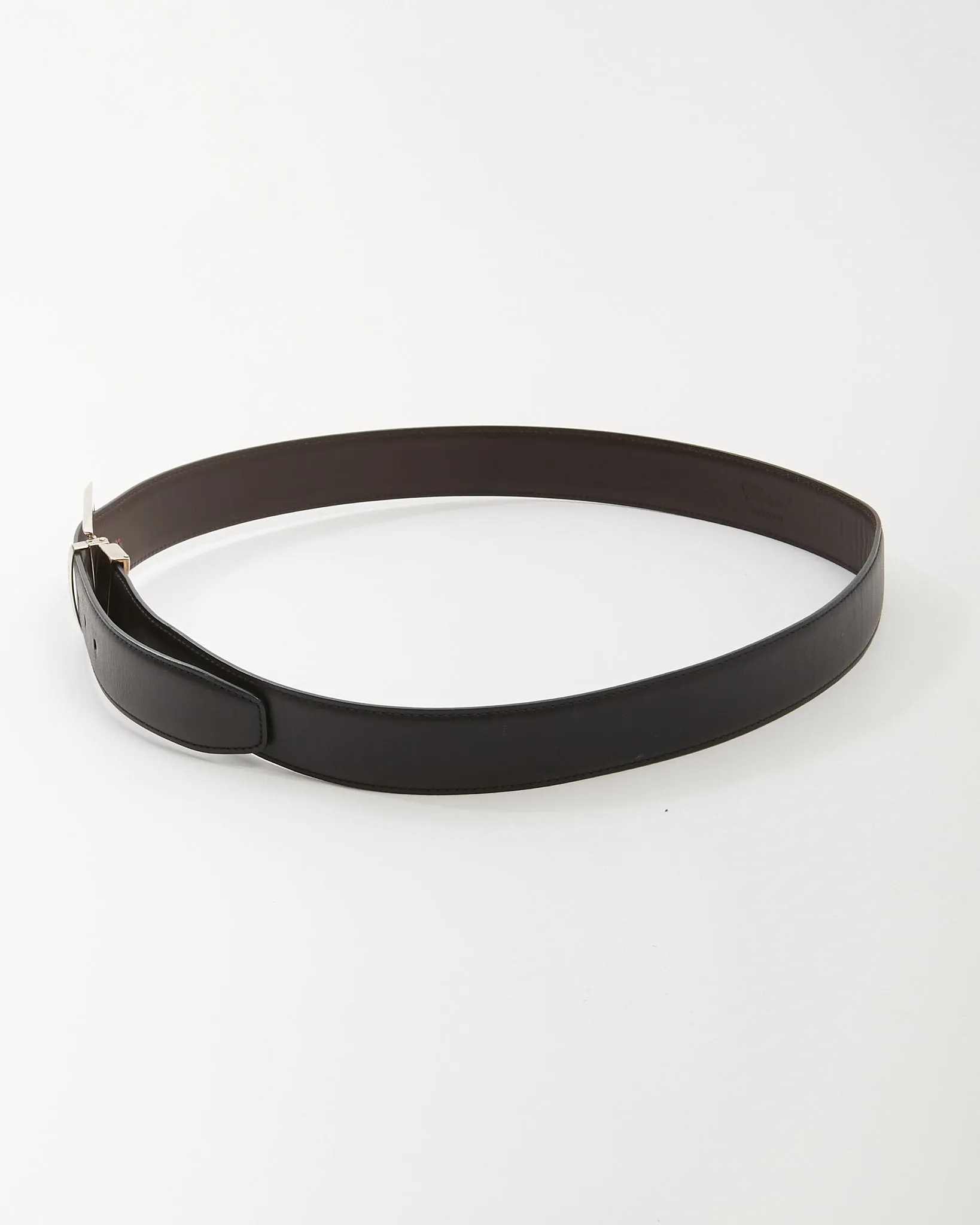 Chopard Black Leather SHW Men’s Belt - 38