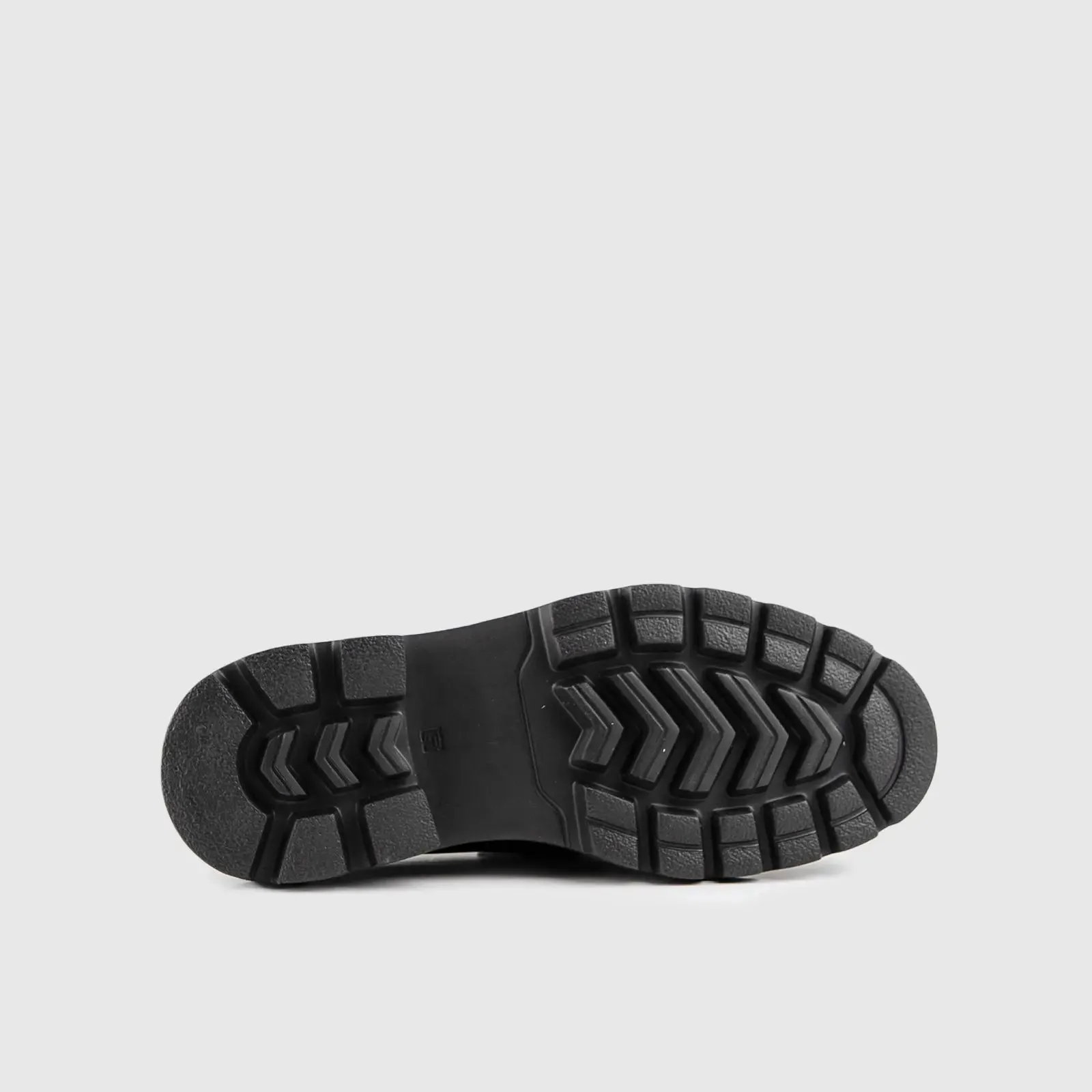 Chunky Sole Dress Loafers Black Hi Shine 0379