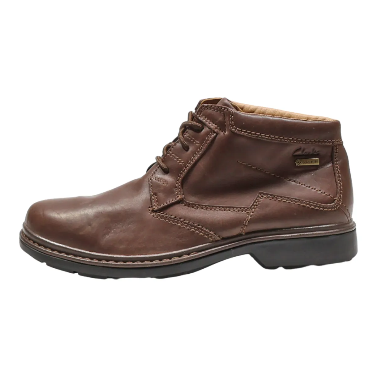CLARKS Chukka Boots Brown Leather Mens UK 10