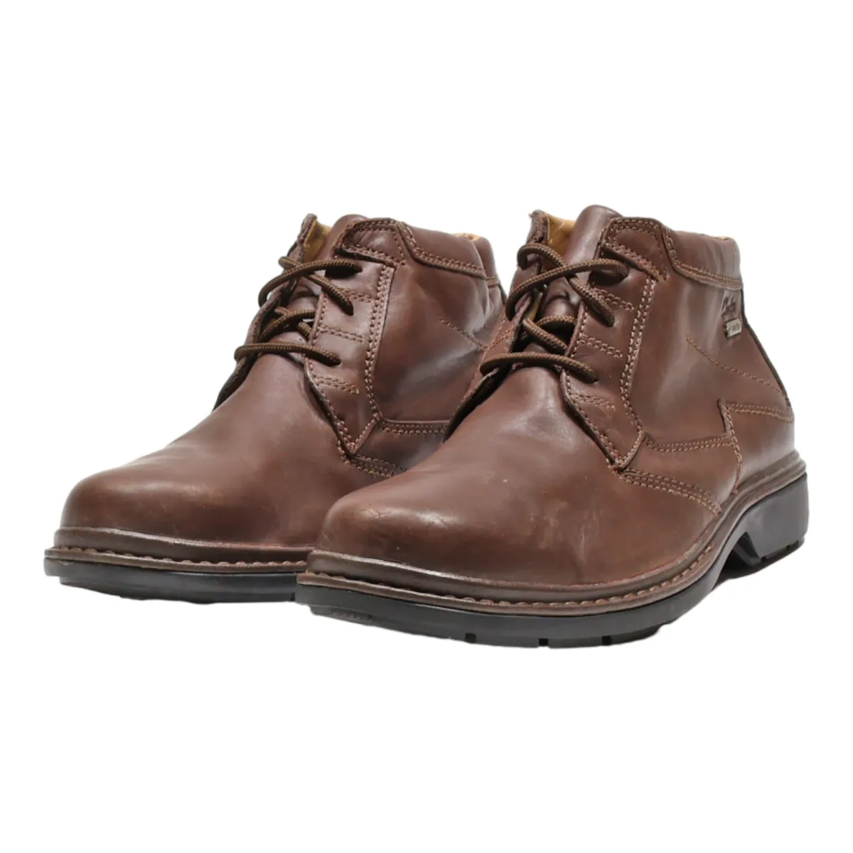 CLARKS Chukka Boots Brown Leather Mens UK 10