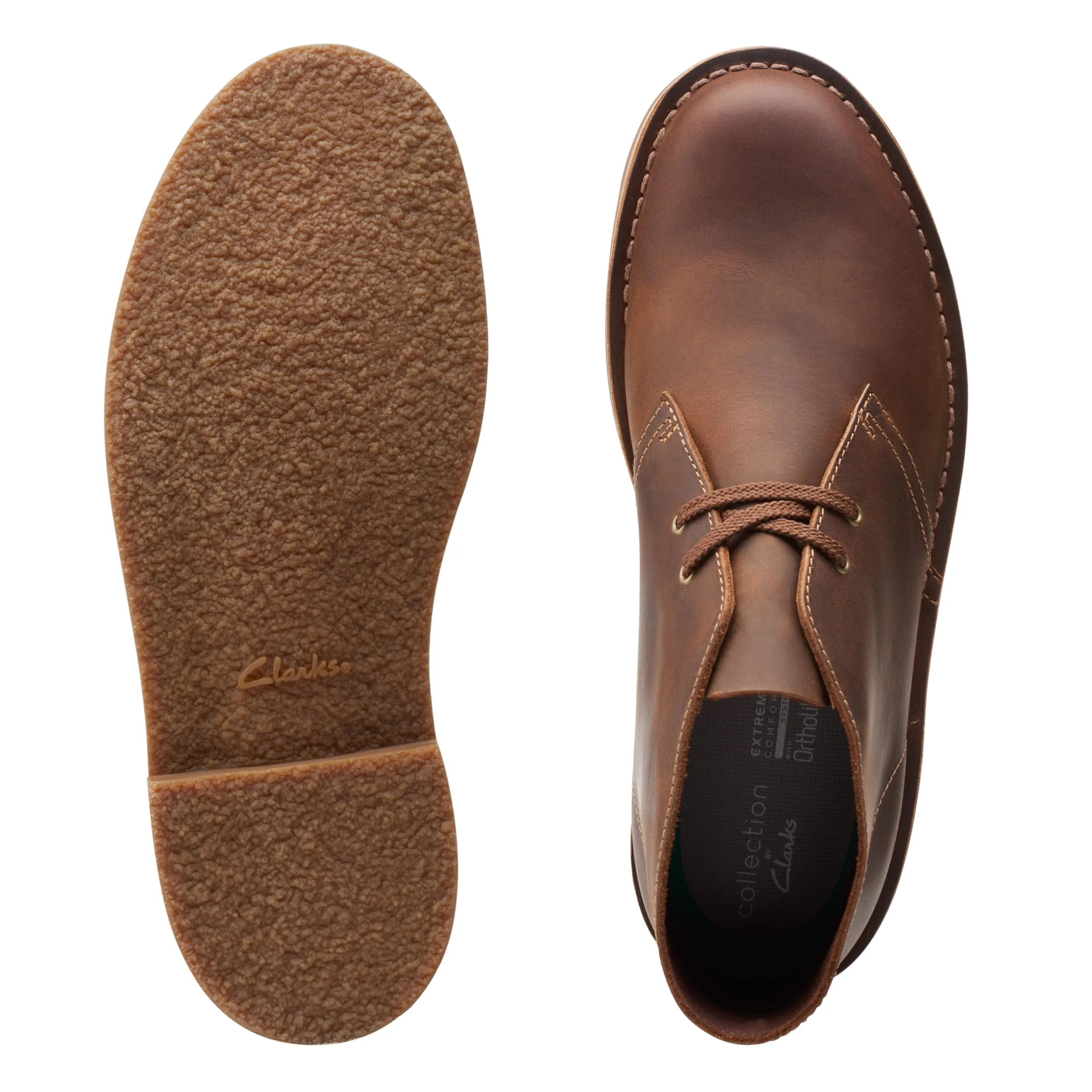 Clarks mens Bushacre 3 Chukka Boot, Beeswax, 9.5 US