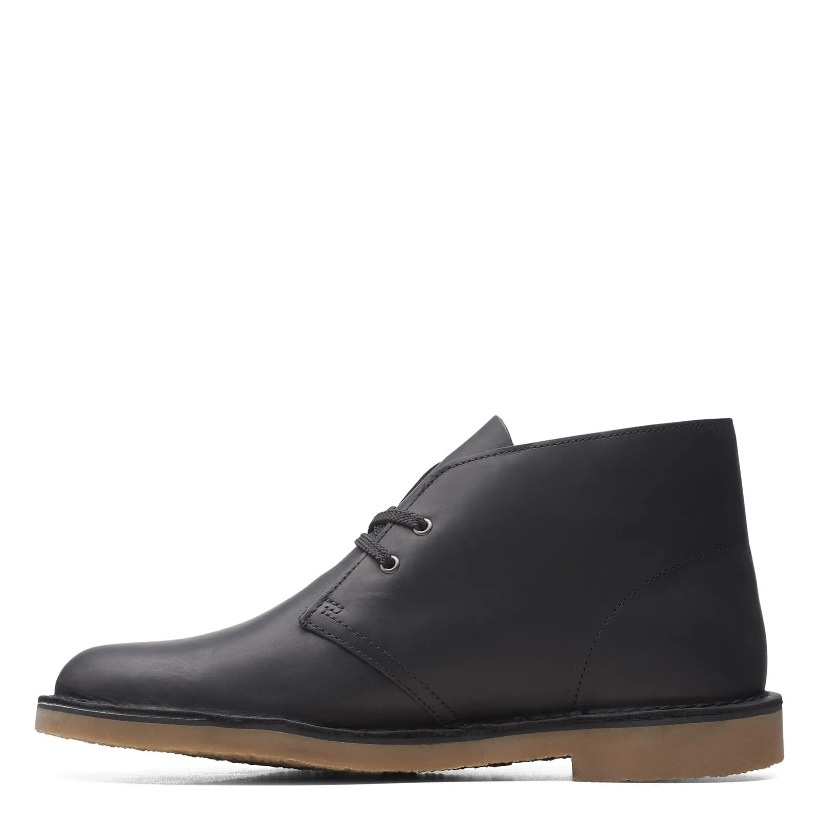 Clarks Men's Bushacre 3 Chukka Boot, Black Leather, 11.5