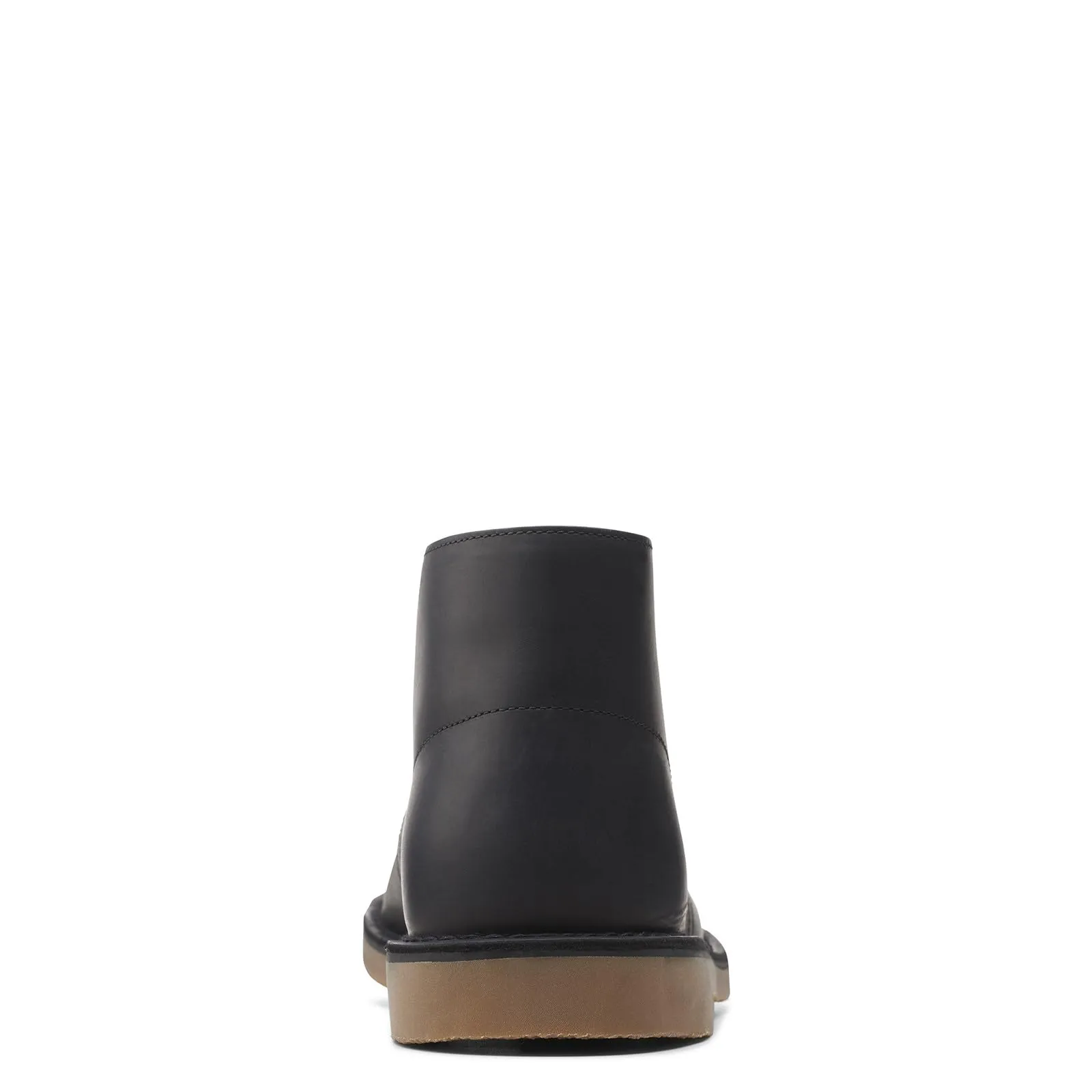 Clarks Men's Bushacre 3 Chukka Boot, Black Leather, 11.5