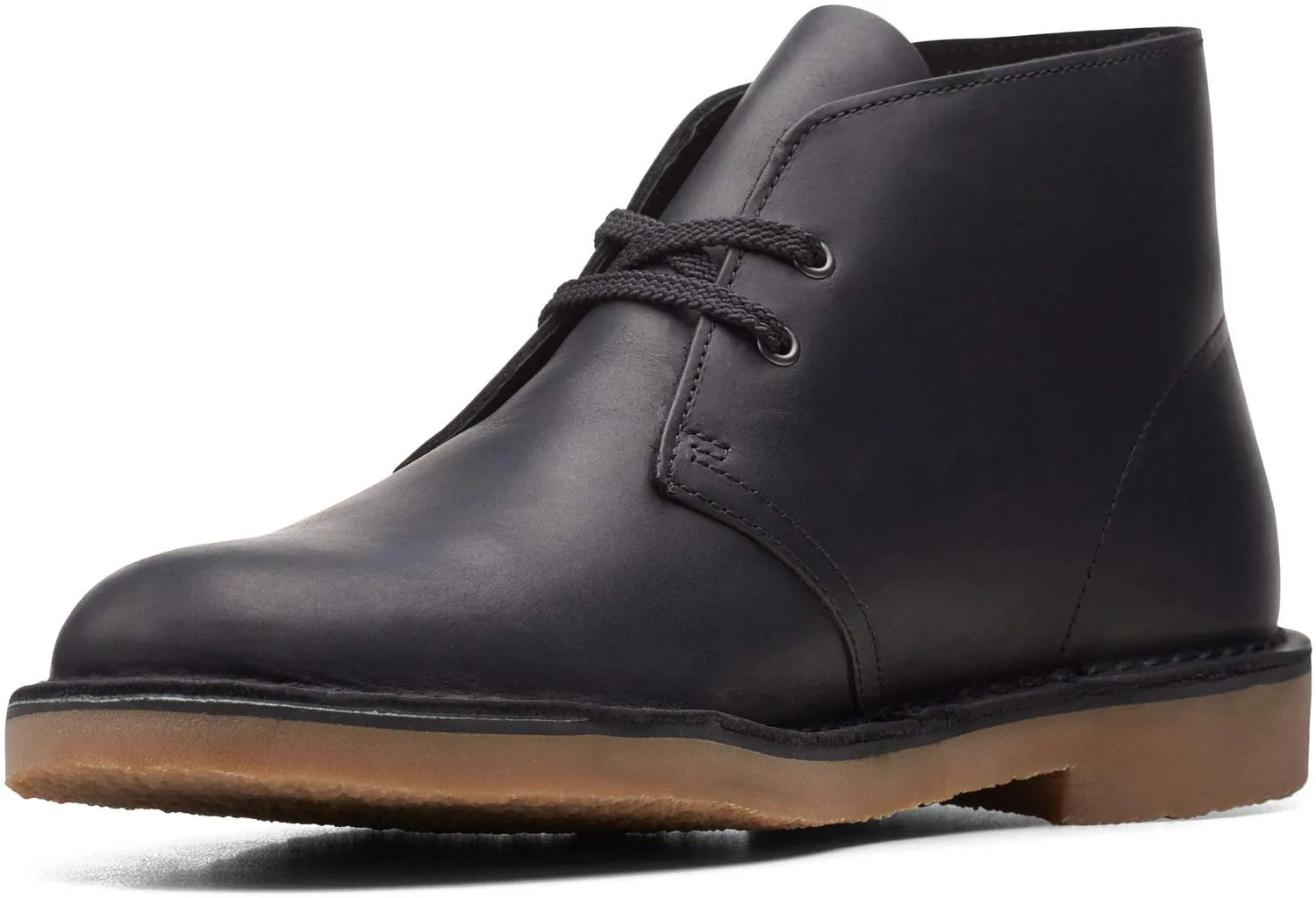 Clarks Men's Bushacre 3 Chukka Boot, Black Leather, 15
