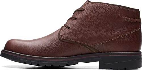 Clarks mens Morris Peak Waterproof Chukka Boot, Brown Tumbled Leather, 10.5 US
